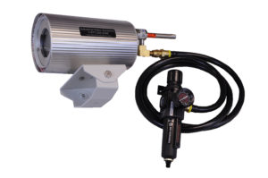 There are many applications where the ambient temperature is above the  normal 120 degree Fahrenheit maximum of the standard cameras. Our high  temperature cameras have a variety of cooling options that will enable  them to withstand temperatures up to 500 degrees F (260 C).  Cooling  options include standard air purging, Vortex cooling tube, insulating  jacket and even a special water jacket that will keep the camera at a  cool and reliable operating temperature.